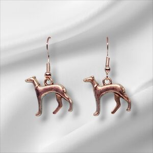 Chic Dog-Shaped Earrings in Rose Gold